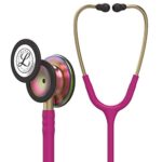 Fonendoscopio 3M 5806 Littmann Classic III Rainbow-Finish Monitoring Stethoscope with Black Identification Tag, 27 Raspberry Tube Colombia