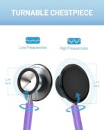 Fonendoscopio FriCARE Estetoscopio morado – Estetoscopio para enfermeras paramédicos – Estetoscopio clásico de doble cabeza respaldo en el kit de primeros auxilios colombia