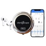 Fonendoscopio Stemoscope® Estetoscopio digital PRO - Transmite directamente a los auriculares Bluetooth - Libertad de auscultación sin ataduras - Estetoscopio amplificado - Estetoscopio electrónico