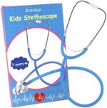 Fonendoscopio Zcaukya Estetoscopio para niños, estetoscopio de enfermería de trabajo real para niños, juego de rol, juego de médico (azul) Colombia