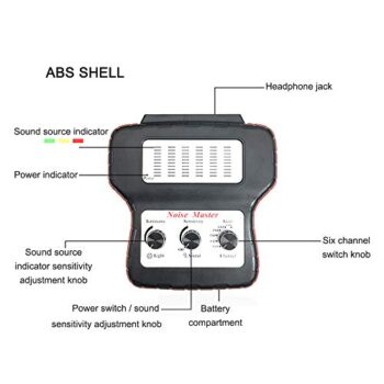 Fonendoscopios Chassis Ears - Estetoscopio electrónico automotriz 6 canales buscador de ruido de motor de coche, probador de herramientas, sensibilidad ajustable mecánico Colombia