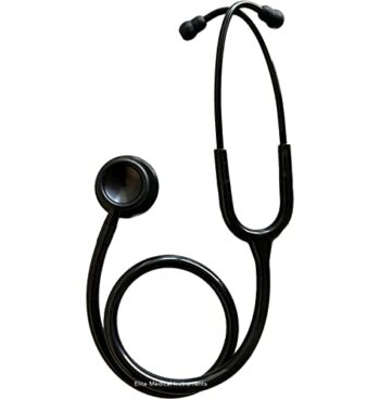 Fonendoscopios EMI Premium - Estetoscopio clínico de doble cabeza de 4 onzas, color negro sigiloso, para enfermeras, médicos, profesionales médicos, EMT Colombia