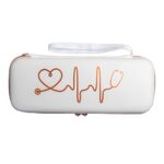 Fonendoscopios Estuche para estetoscopio 3M LittmannMDFOmron, espacio adicional para tijeras de vendaje médico, tijeras de trauma EMT y linterna LED, (blanco rosa) Colombia