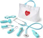 Fonendoscopios Kit médico para niños, 8 piezas con bolsa de almacenamiento médico y estetoscopio real, juguetes de doctor para niños pequeños y niñas de 3, 4, 5, 6 Colombia