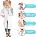 Fonendoscopios Kit médico para niños, 8 piezas con bolsa de almacenamiento médico y estetoscopio real, juguetes de doctor para niños pequeños y niñas de 3, 4, 5, 6 Colombia