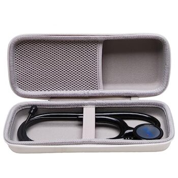 Fonendoscopios LTGEM Estuche para estetoscopio y accesorios de acero inoxidable 3M Littmann Cardiology III, II, IV,3M Littmann Master Cardiology MDF MDOne exterior blanco Colombia