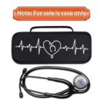 Fonendoscopios LTGEM - Estuche para estetoscopio y accesorios de acero inoxidable 3M Littmann Cardiology III, II, IV,3M Littmann Master CardiologyMDF MDOne (infrarrojo rosa + Colombia