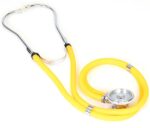 Fonendoscopios Primacare DS-9295-YL - Estetoscopio Sprague Rappaport de 30 pulgadas, kit de cardiología de doble cabeza profesional de primeros auxilios, color amarillo Colombia